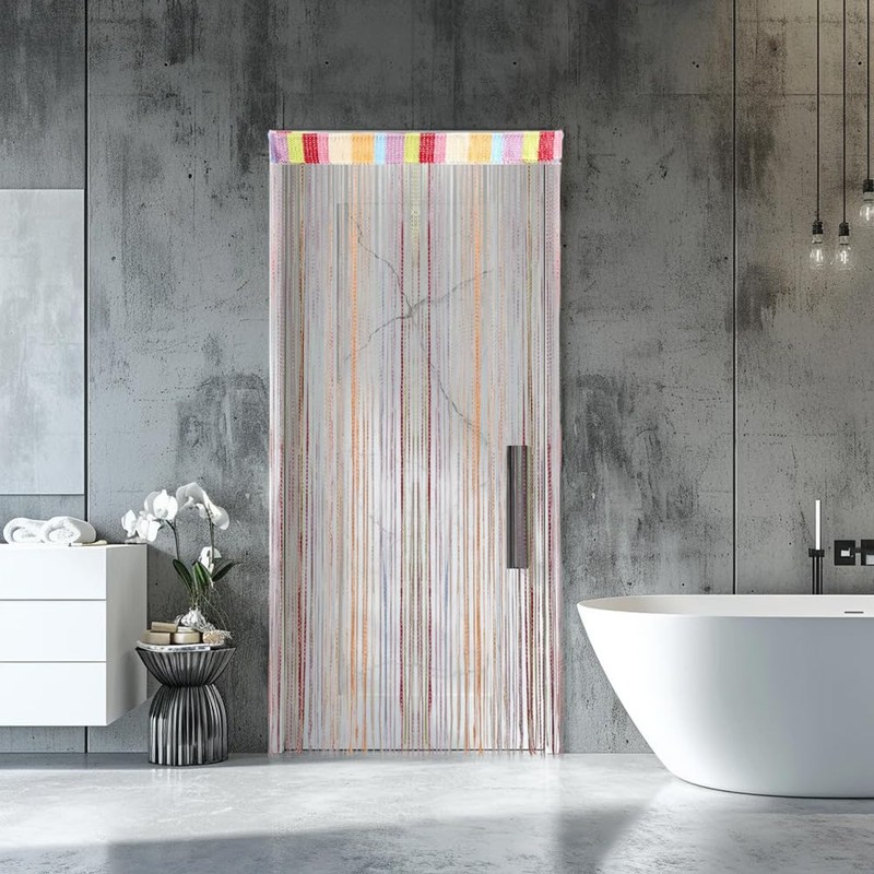 200 x 100 cm Thread Curtain, Colourful Glitter Fly Curtain,