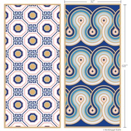 WerkShoppe Greek Key Tiles Go Big Towel