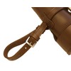 Horse Saddle Flask Brown Leather complete with stainless steel baton