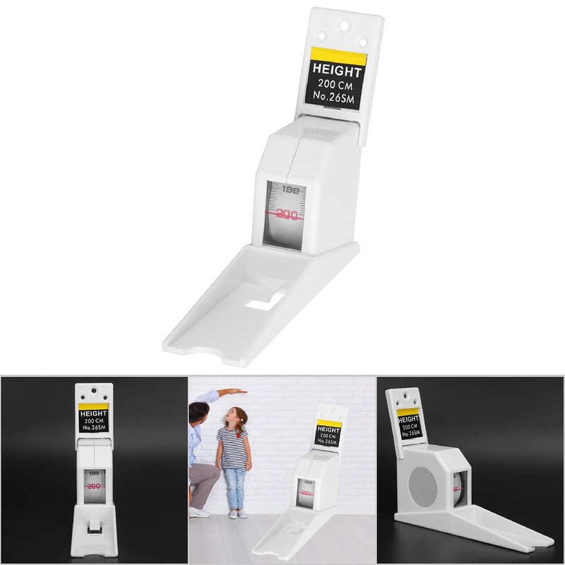 2 Meters Retractable Measuring Tape Ruler，ABS Material Metal Stature Meter,Manual