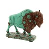 The Bridge Collection Turquoise Inspired Buffalo Figurine - Western Decor
