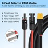 MOOKEERF Solar to XT60 Cable 10AWG 6FT Solar Connector to