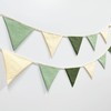 2Pack Sage Green Bunting Banner Nursery Garland Olive Green Double