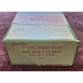 South River DM-36-ST Antenna Chimney Mount Kit Dual Stainless Steel 12 Ft Straps