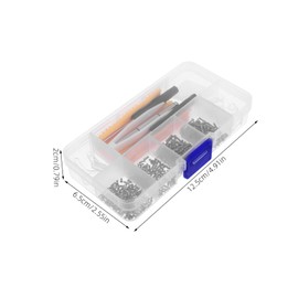 KONTONTY Glasses Repair Kit Assortment of Screws and Nuts for Eyeglass and Sunglasses Repair Easy to Use Tool Kit with Screwdriver Suitable for All Eyewear Styles