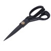 Sewing Scissors 10in Black High Manganese Steel Iron Ergonomic Curved