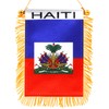 Anley 4 X 6 Inch Haiti Fringy Window Hanging Flag
