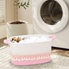 6 Pack Storage Basket for Shelves, Boho Cotton Rope Storage