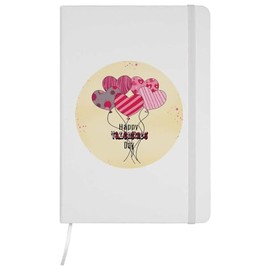 Azeeda A5 'Happy Valentines Day' White Hardcover Ruled Notebook (NB00059122)