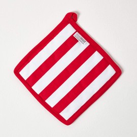 Homescapes 100% Pure Cotton Apron Washable Kitchen Apron with Pouch