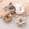 Soft faux fur cat ear scrunchie hair tie / 부드러운 모조털 고양이귀장식 곱창끈 머리끈 헤어끈