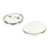 100 Set Pin Back Button Parts Blank Smoothing Metal Durable