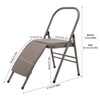 Foldable Yoga Auxiliary Chair, Yoga Chair with Lumbar Back Support
