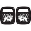 JeepTails Elk with USA American Flag Tail lamp Light Covers