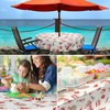 ANRO Oilcloth Tablecloth Christmas Tablecloth Washable Oilcloth Christmas Tablecloth Christmas