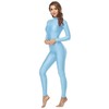 speerise - overol ajustado para mujer con cuello alto y
