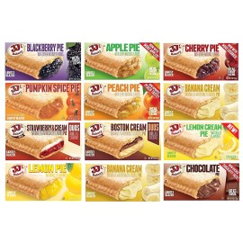 JJ's Bakery Pie Ultimate Variety Bundle of Snack Pies Kosher Parve (Pack of 12)