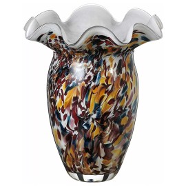 World Faith Elegant Modern Decorative Classical Glass Marble Vase for Gift - 16" Glass Bloom