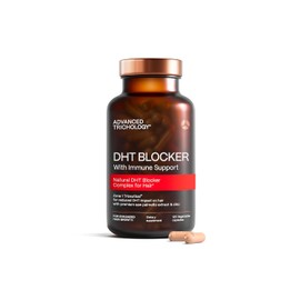DHT Blocker - Suplemento para el crecimiento del cabello para adelgazamiento genético para hombres y mujeres | Aprobado* por la Asociación Americana de Pérdida del Cabello | Garantizado, respaldado