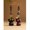 WOWTAC Cute Cartoon Cat Keychain Pendant Cat Toy Keychain, Sandalwood