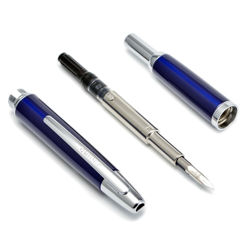 Wikult Jinhao 10 Press Fountain Pen with Box, Dark Blue