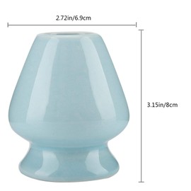 Matcha Tea Whisk Holder, Ceramic Chasen Stand Matcha Whisk Holder Traditional Matcha Tea Chasen Holder Tea Set Accessories For Bamboo Matcha Chasen (blue)
