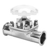 DERNORD Sanitary Diaphragm Valve Silicone Seal Stainless Steel 316L, 2"