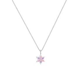 Elli Women's / Children's Star Pastel Necklace with Crystals in 925 Sterling Silver, Crystal