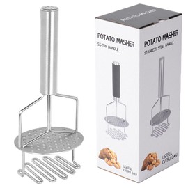Vastsea Doppeldecker-Potato Masher, Kartoffelstampfer Edelstahl, Kartoffelstampfer Edelstahl, Zum Kochen Und Pürieren In Der Küche, Früchte Und Gemüse,Küchenhelfer Das, Spülmaschinengeeignet