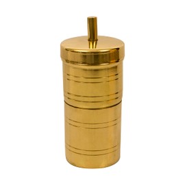 Spillbox Traditional Brass 100ml Filter Coffee Maker, Brass, South Indian Drip Sytle Decoction Liquid Maker, Coffee Filter Vessel, Utensil- Vinsan Coffee Fliter Size 0- (Small)