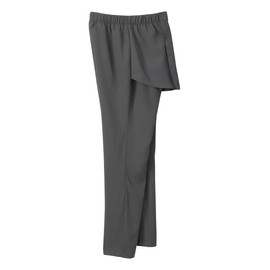 Women’s Open Back Adaptive Wheelchair Gabardine Pants for Seniors - Pewter 3XL