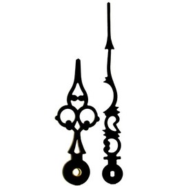 New Replacement Black Euroshaft Clock Hands Compatible With UTS Hermle Kienzle Junghans German Movements (120mm Black (A))