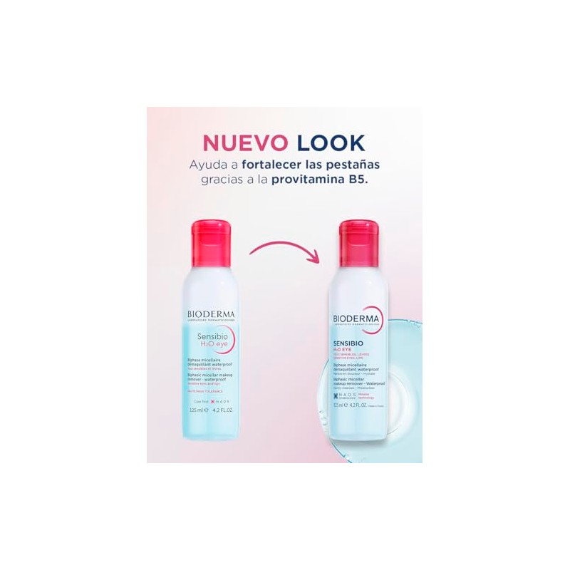 BIODERMA, Agua Micelar, Sensibio H2O, Desmaquillante Bifásico, Elimina Maquillaje a