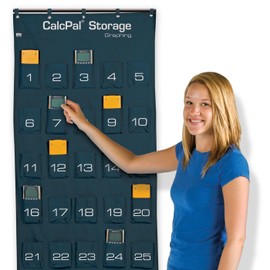 EAI Education CalcPal Graphing Calculator/Cell Phone Storage Pocket Chart