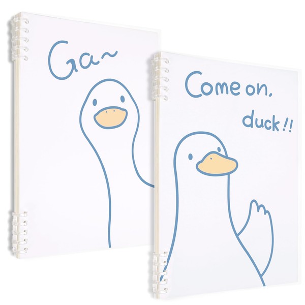 elephtree Spiral Notebook, Refillable Notebook and Filler Paper Set Total