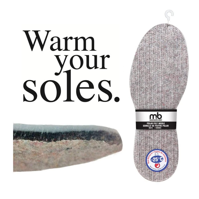 Moneysworth and Best Polar Men's Warmth Down to -25c Felt
