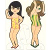 VINTAGE 1960s Mini Mods Paper DOLL LASER REPRODUCTION~O