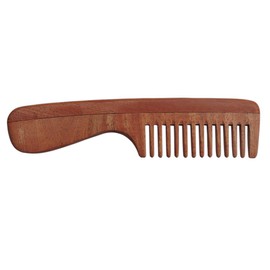 Pure Neem Comb with Handle for Thick Hair - Wide Tooth