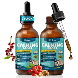 2PCS Calming Drops for Dogs & Cats - Feline Stress Relief Behavior Support