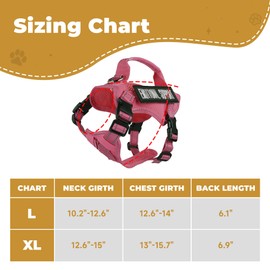 Tactical Cat Harness Adjustable Soft Padded Training Walking Esacpe Cat Vest Harness No-Pull Pet Harness Reflective with Easy Control Handle (Pink, XL)