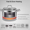 Duxtop Professional Stainless Steel Cookware Induction Ready Impact-bonded Technology (4.2Qt