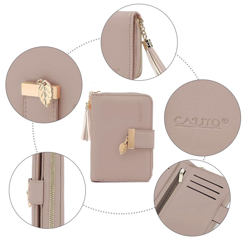 CALIYO Women's Purse Made of Smooth and Soft Synthetic Leather,