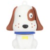 USB Flash Drive Cute Cartoon Black White Dots Face Dog