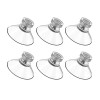 Juxiamal Heavy Duty Transparent Suction Cups for Hanging 6 Pack Waterproof and Reusable