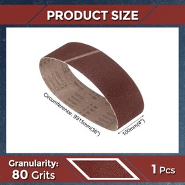 Kozelo Sanding Belts 4 x 36 Inch 80 Grit Aluminum Oxide Abrasive Sandpaper for Belt Sander Metal Grinding Wood Working Weld Rust Removal