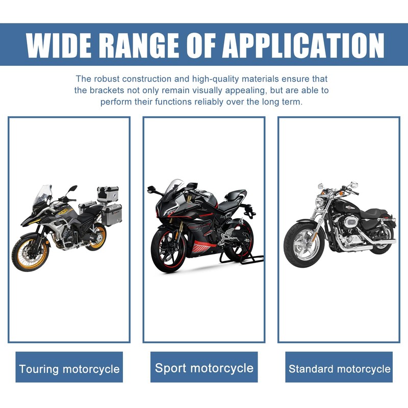 WIYETY Motorcycle License Plate Holder: Universal Adjustable License Plate Holder