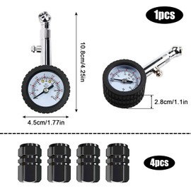Tyre Pressure Gauge Digital Tyre Pressure Gauge Precision Tyre Pressure Gauge for Off-Road Vehicles, Vans, Bicycles (with Schrader Valves), Motorcycles Cars