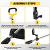 Weed Eater Handle, Ergonomic String Trimmer Handle with Adjustable Shoulder