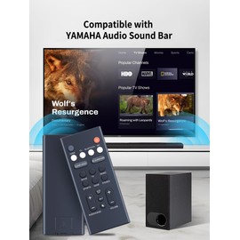 Replacement YAS-209 YAS-109 Soundbar Remote Control for Yamaha Sound Bar, Compatible with Yamaha Audio Soundbar ATS-2090 ATS-1090 ATS1080 ATS-1080 YAS1080 YAS-1080 YAS-209BL VAF7640