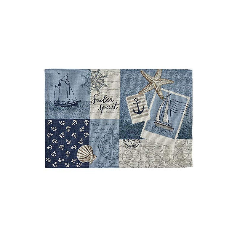 Sander Sailor Patch 2-Pack Tapestry Sailor Patch Placemat Size 32